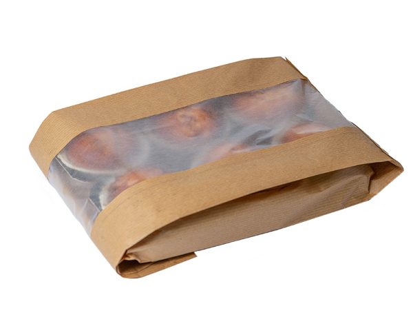 Pungi cu fereastra BIO - 13x4x25cm(f=6cm)- 1000 BUCATA