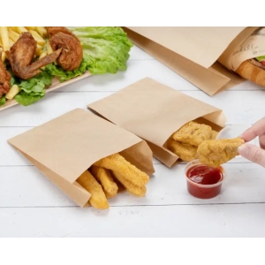 Punga hartie natur,cerata - 11x4x12cm - 1500 BUCATA