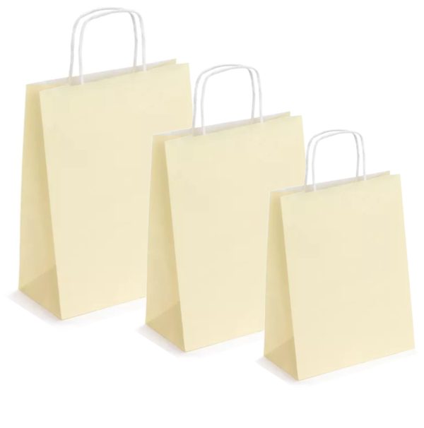 PK500C.jpg Pungi albe, colorate 100% crem - 32x12x41 - 100 BUCATA.