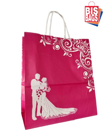 Sacosa hartie miri roz - 22x11x25.5cm - 100 BUCATA