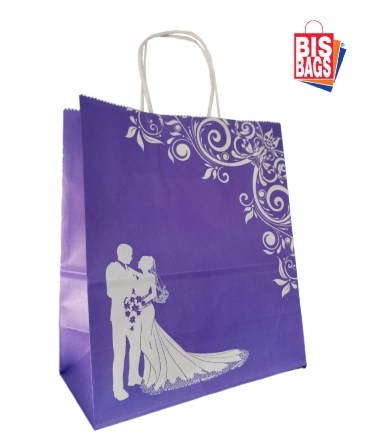 Sacosa hartie miri mov - 22x11x25.5cm - 100 BUCATA
