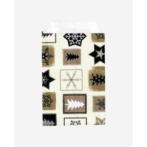 Punga mercerie motive sarbatori - 9x15 cm - lwc alb 80gr/m2 - 250 BUCATA
