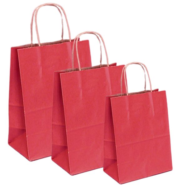 Sacosa-rosie-PK600.jpg Pungi natur, colorate 100% rosu - 20x9x25 - 100 BUCATA