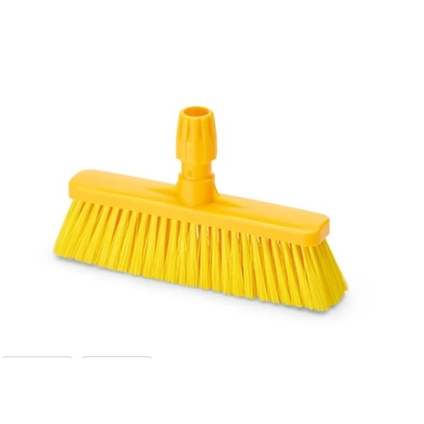 Matura dreapta cu peri scurti, 80mm, peri moi, galbena, IGEAX 1031, termorezistenta, auclavare 121°C,  pentru industria alimentara, certificata HACCP, FDA