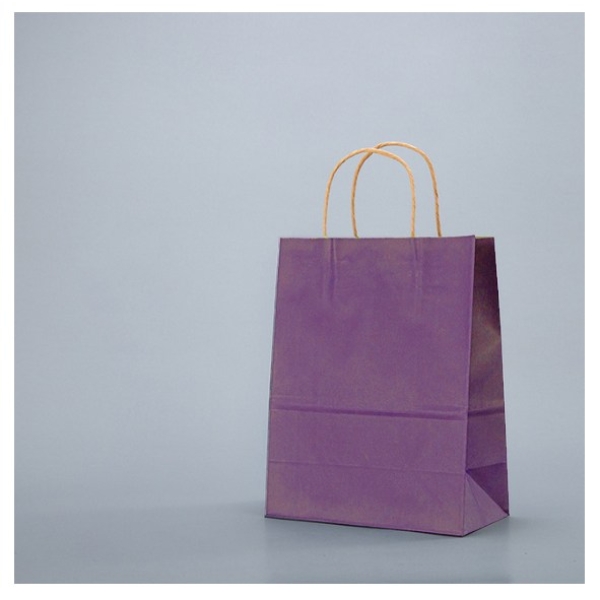 Pungi hartie maro,colorate 100% lila - 32x12x41 - 100 BUCATA.