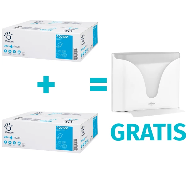2 baxuri prosoape de hartie impaturite Z, 407551 + DISPENSER GRATUIT!