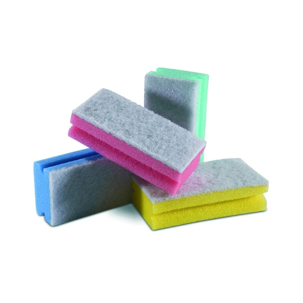 IPC-SPUG00016 Burete cu strat abraziv alb15x7x4.5 cm (fibra antizgarieturi - 100% poliester burete si 100% poliuretan),set x 10 bucati