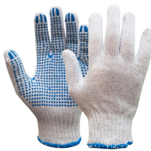 Manusi de protectie textile, cu picouri