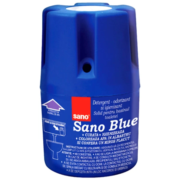 sano odorizant toaleta 150g SANO Blue Odorizant solid pentru bazinul toaletei 150 g