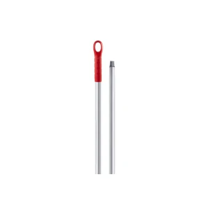 Coada / Maner 130 cm, diametru de 25 mm, rosu, pentru maturi, raclete si perii IGEAX, din aluminiu, pentru industria alimentara, certificata FDA
