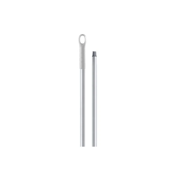 Coada / Maner 150 cm, diametru de 25 mm, alb, pentru maturi, raclete si perii IGEAX, din aluminiu, pentru industria alimentara, certificata FDA