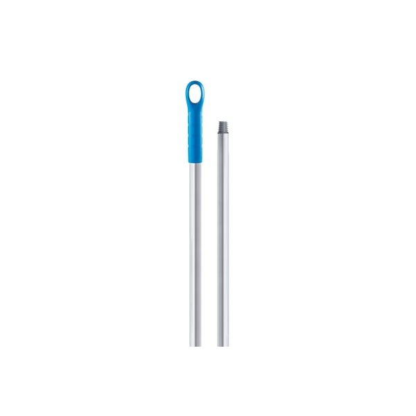 Coada / Maner 130 cm, diametru de 25 mm, albastru, pentru maturi, raclete si perii IGEAX, din aluminiu, pentru industria alimentara, certificata FDA