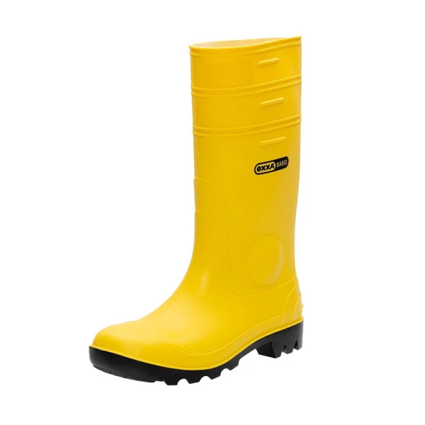 55014000_G02_01 Cizme din PVC, galbene, S5, cu bombeu extra-lat si talpa intermediara din otel, talpa exterioara antiderapanta, usor de curatat, rezistente la benzina, uleiuri si in mare masura la acizi