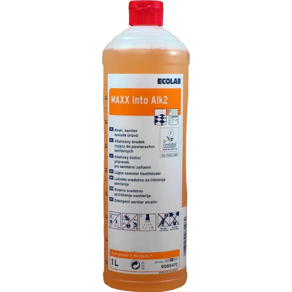 res_4fada8ca1fa68a3f0ab44ab15551ad5e Detergent alcalin pentru grupul sanitar, MAXX2 INTO ALK 1L, Ecolab