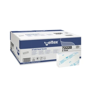 Prosoape de hartie intercalate Z-Fold Celtex Z Trend C72220 – Hartie 100% celuloza Premium, 2 straturi, 150 portii/pachet, 25 pachete / bax