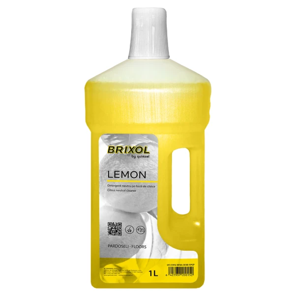 Detergent neutru pe baza de citrice, BRIXOL LEMON, 1l, QUIMXEL