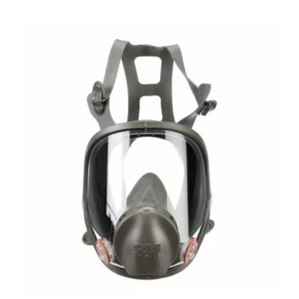 Masca integrala 3M6900 din silicon, filtru dublu, doua inhalatoare, o supapa de expiratie