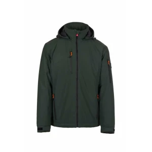 Jachetă softshell Payper Gale / Gale Pad pentru bărbați – impermeabilitate WP8000, respirabilitate WVT5000, glugă fixă - culoare verde inchis