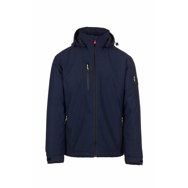Jachetă softshell Payper Gale / Gale Pad pentru bărbați – impermeabilitate WP8000, respirabilitate WVT5000, glugă fixă - culoare albastru inchis