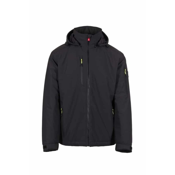 Jachetă softshell Payper Gale / Gale Pad pentru bărbați – impermeabilitate WP8000, respirabilitate WVT5000, glugă fixă - culoare negru antracit