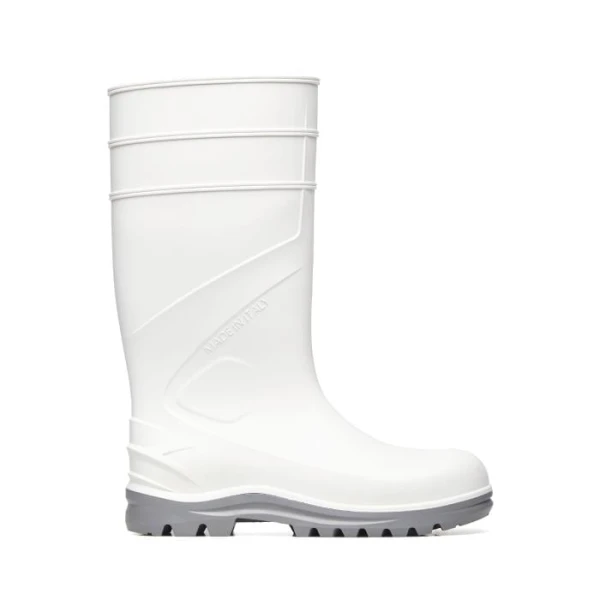 Cizma Exena Chimera White S4 CI SRC – PVC cu 8 % Nitril, talpa antiderapanta, culoare alba