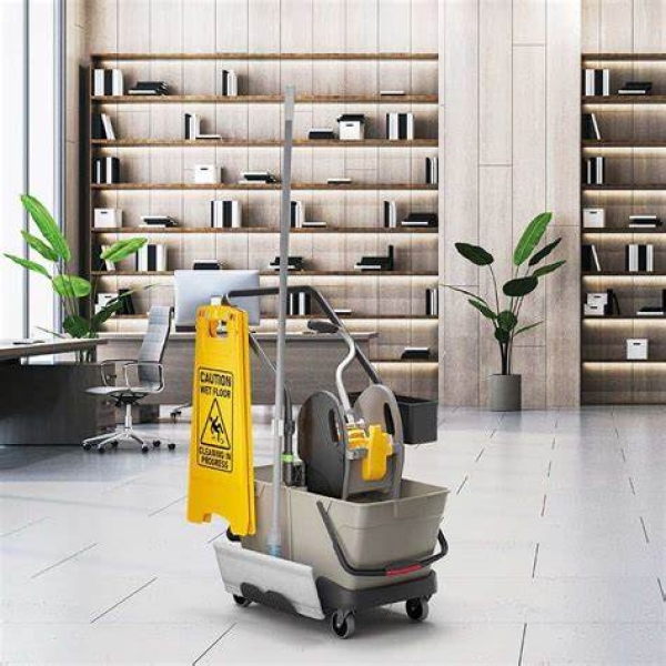 Carucior dublu cu 2 galeti 15 L, sistem New Line, roti metalice Ø 80 mm, MOTTO SILVER