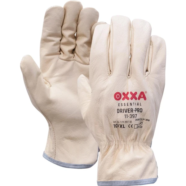 11139700.jpg Manusi de protectie OXXA Driver-Pro 11-397, natural, 7-12, din piele naturala, captusite, cu manseta elastica