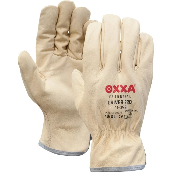 11139900.jpg Manusi de protectie OXXA Driver-Pro 11-399, cream, 7-11, din piele naturala, captusite, cu manseta elastica