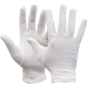 Manusi de protectie OXXA Knitter 14-092, wit, a 12 pr, 6-13, din bumbac, cu manseta elastica