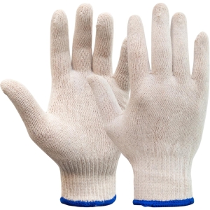 Manusi de protectie OXXA Knitter 14-251, alb, a 12 pr, 9, din bumbac, cu manseta elastica