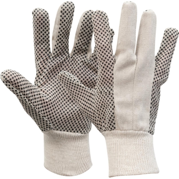 Manusi de protectie OXXA Knitter 14-550,polka dot,a 12 Pr,10, din bumbac, cu manseta elastica, cu aderenta ridicata