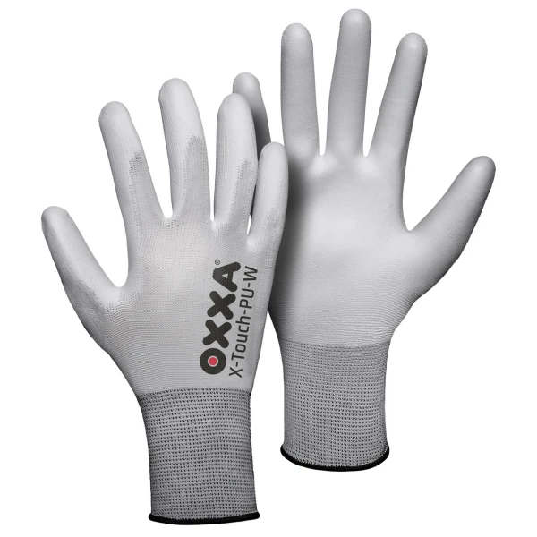15111500.jpg Manusi de protectie OXXA X-Touch-PU-W 51-115, alb, 7-11, din nylon, cu manseta elastica
