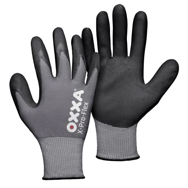15129000.jpg Manusi de protectie OXXA X-Pro-Flex 51-290, negru/gri, 7-11, din nylon, cu manseta elastica, cu aderenta ridicata