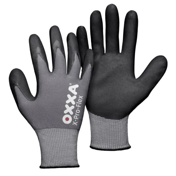 15129000.jpg Manusi de protectie OXXA X-Pro-Flex 51-290, negru/gri, 7-11, din nylon, cu manseta elastica, cu aderenta ridicata
