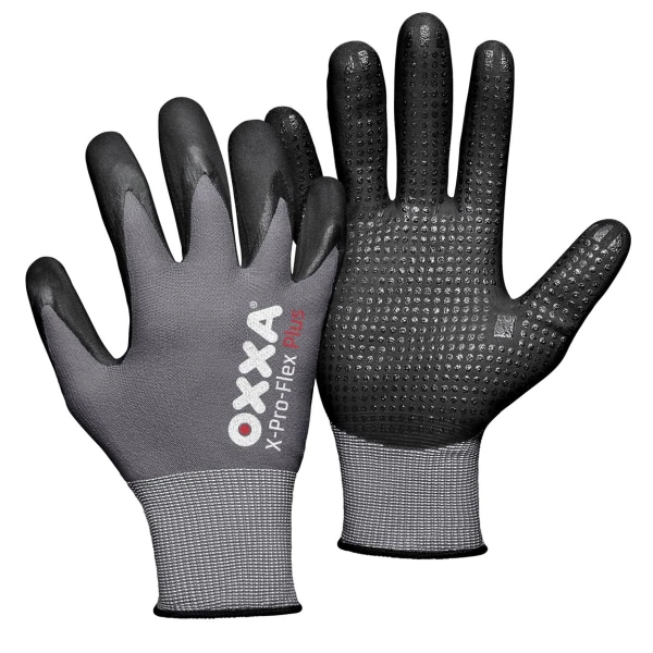 15129500.jpg Manusi de protectie OXXA X-Pro-Flex Plus 51-295,blk/gr,7-11, din nylon, cu manseta elastica, cu aderenta ridicata