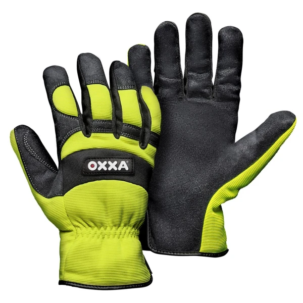 15161000.jpg Manusi de protectie OXXA X-Mech 51-610,negru/fluo yell, 8-11, din piele naturala, captusite, cu manseta elastica, pentru…