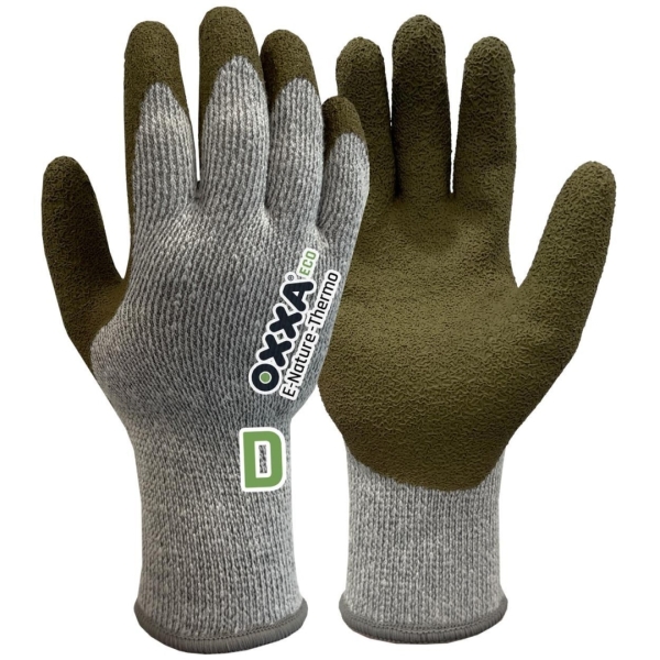 Manusi de protectie OXXA E-Nature-Thermo Cut D 52-850, 7-11, din latex, captusite, cu manseta elastica, cu aderenta ridicata