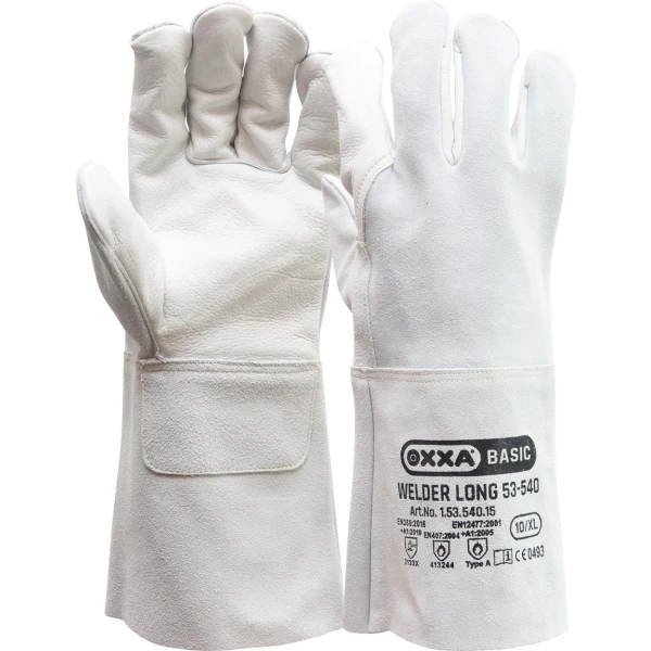 15354015.jpg Manusi de protectie OXXA Welder-Long 53-540,vein/spl,15cm,10, din piele naturala