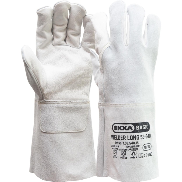 Manusi de protectie OXXA Welder-Long 53-540,vein/spl,15cm,10, din piele naturala