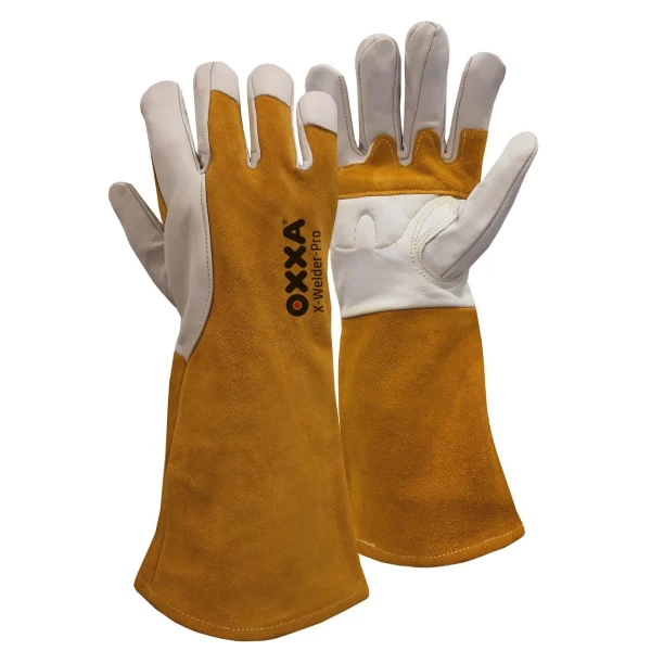 15380000.jpg Manusi de protectie OXXA X-Welder-Pro 53-800,nat/maro, 9-11, din piele naturala, cu palma intarita, captusite