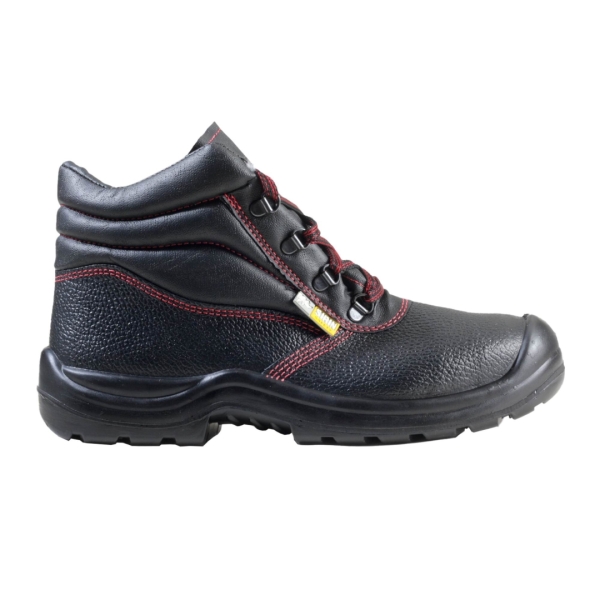 Bocanci Sirin Bastus S3 CI SRC with synthetic fur, abrasion resistance, PU 2D material, bellows type - doubled with spongy material, and lacing through perforations consolidated with metal eyelets.