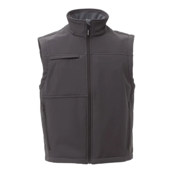 Vesta softshell Payper Bering pentru Barbati, 93% polyester + 7% Elastan Soft shell, Toamna-Iarna, 330 g/m2