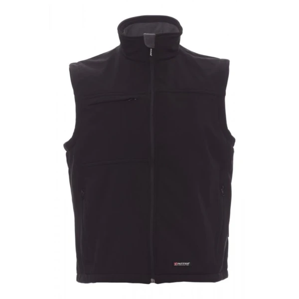 Vesta softshell Payper Bering pentru Barbati, 93% polyester + 7% Elastan Soft shell, Toamna-Iarna, 330 g/m2