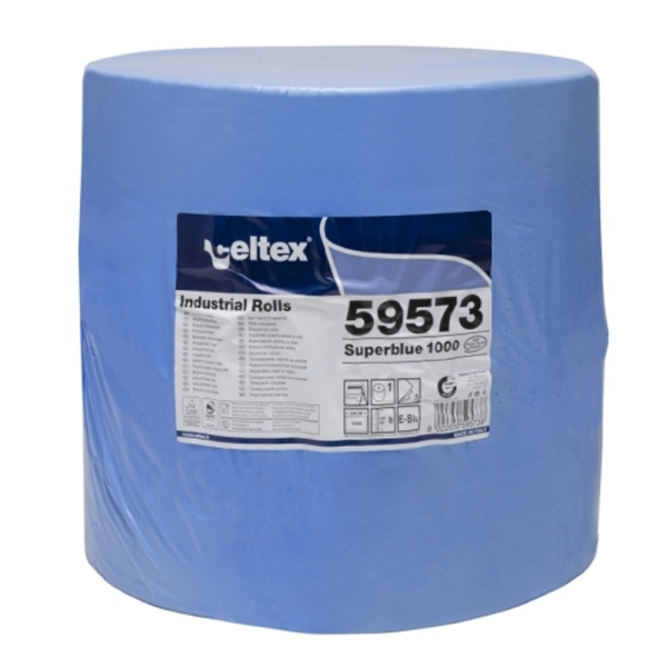 Rola industriala 1000 din celuloza, 3 straturi, dimensiuni portie 35,5x36 cm, 1000 portii, lungime rola 355 m