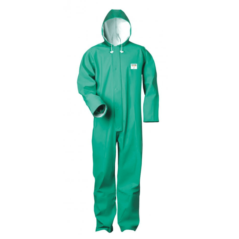 Combinezon antichimic reutilizabil Chem-Star polyester/vinyl Green