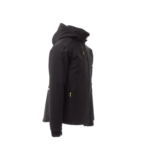 Jacheta softshell de iarna barbati din 78% naylon + 22% elastan, 320 g/m2