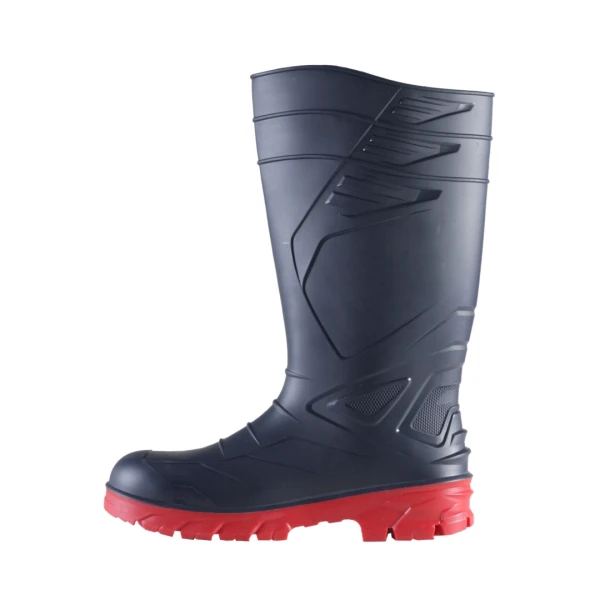 Cizma Exena PVC Devil blue red S5 SRC Poliester Injectata Slip-on Da