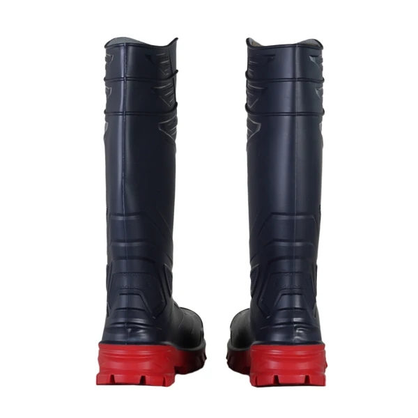 Cizma Exena PVC Devil blue red S5 SRC Poliester Injectata Slip-on Da