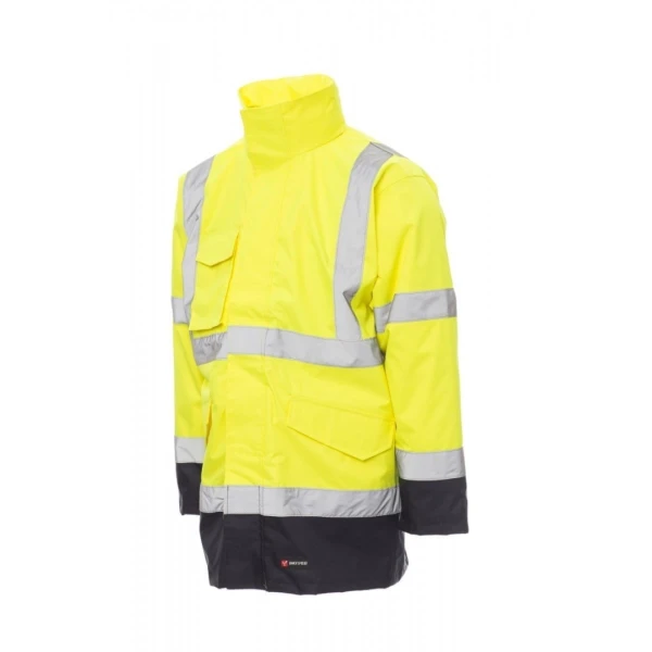 Jacheta HI-VIZ 4 in 1 Payper Dockyard Unisex, Oxford 300D acoperit cu poliuretan, Toamna-Iarna, 180 g/m2