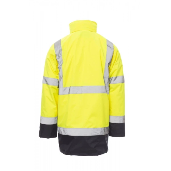 Jacheta HI-VIZ 4 in 1 Payper Dockyard Unisex, Oxford 300D acoperit cu poliuretan, Toamna-Iarna, 180 g/m2